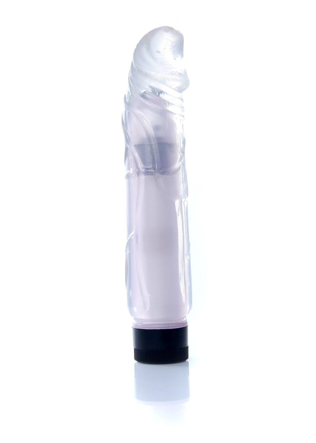 EasyLove Juicy Jelly · realistický vibrátor 22 cm · průhledná