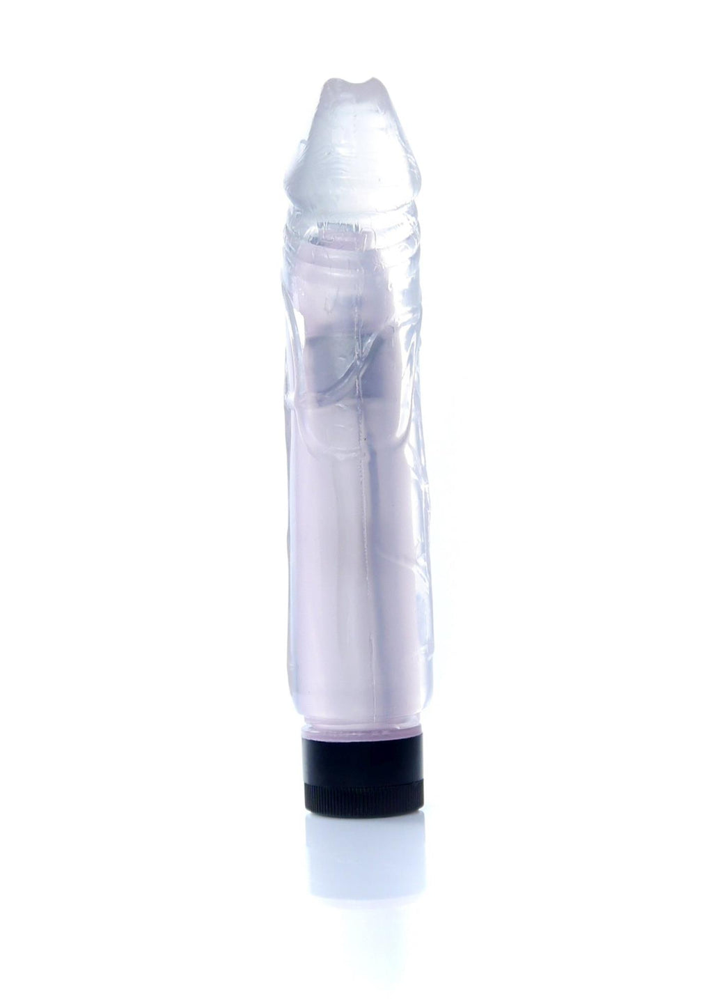 EasyLove Juicy Jelly · realistický vibrátor 22 cm · průhledná