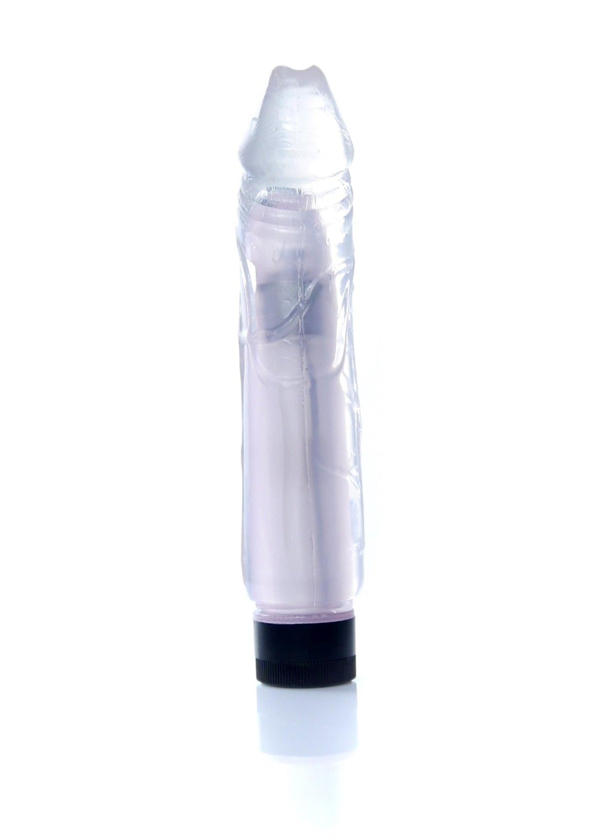 EasyLove Juicy Jelly · realistický vibrátor 22 cm · průhledná