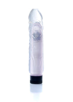 EasyLove Juicy Jelly · realistický vibrátor 22 cm · průhledná