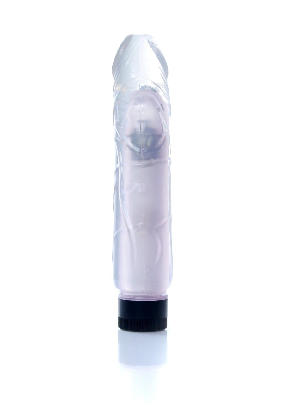 EasyLove Juicy Jelly · realistický vibrátor 22 cm · průhledná