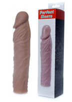 B Series EasyLove Perfect Sleeve Mulatto · prodlužovací návlek na penis · +7 cm