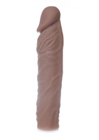 B Series EasyLove Perfect Sleeve Mulatto · prodlužovací návlek na penis · +7 cm