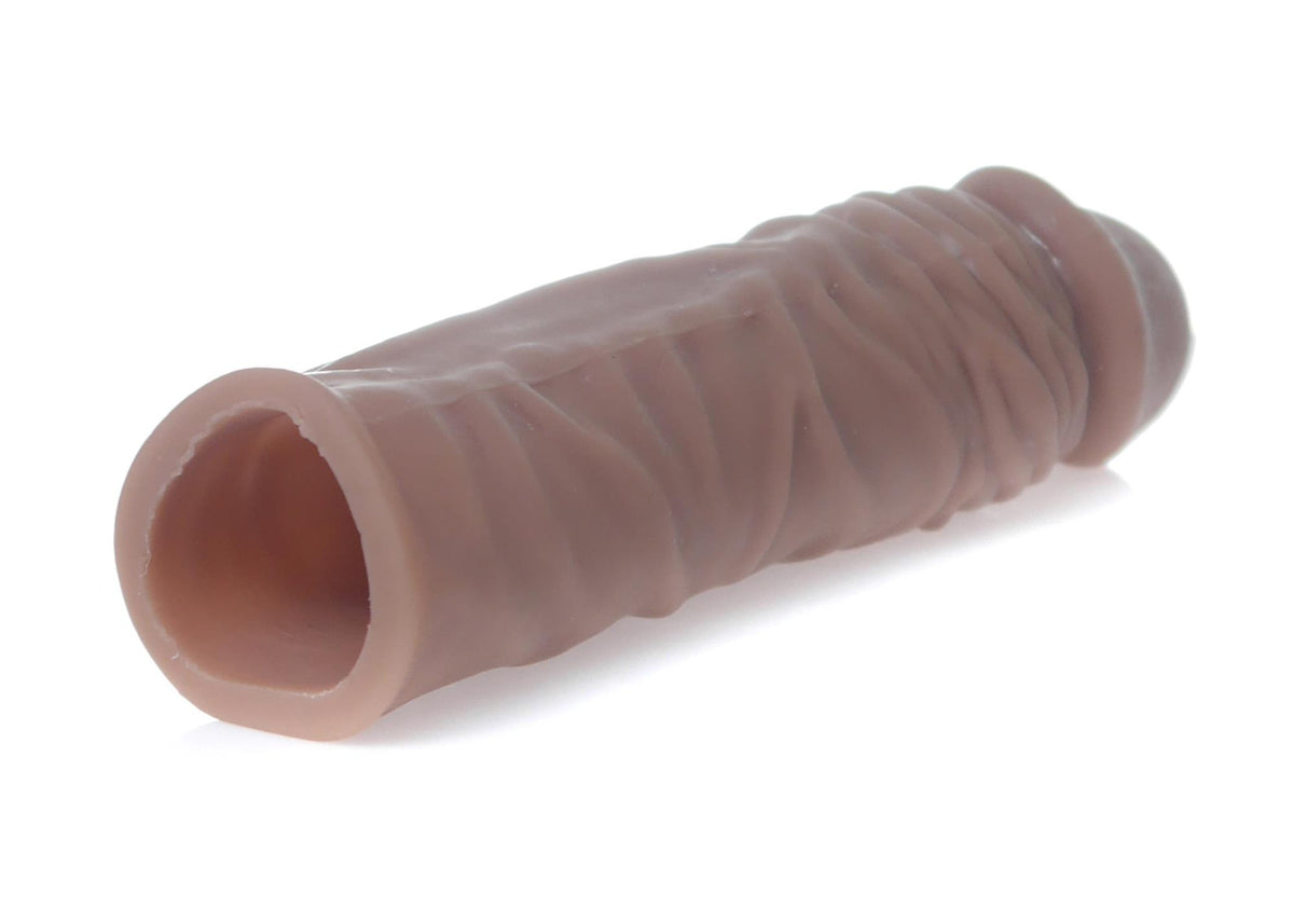 B Series EasyLove Perfect Sleeve Mulatto · prodlužovací návlek na penis · +7 cm