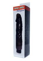 EasyLove Juicy Jelly Multispeed · realistický vibrátor 22 cm · černá