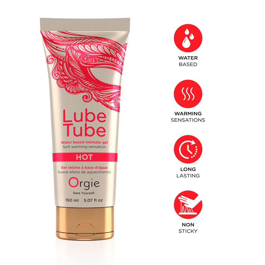 Orgie Lube Tube Hot · hřejivý lubrikační gel, 150 ml