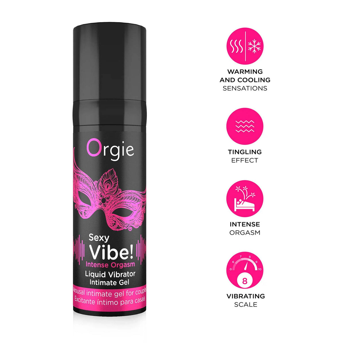 Żel-SEXY VIBE!  INTENSE ORGASM - LIQUID VIBRATOR - 15 ML