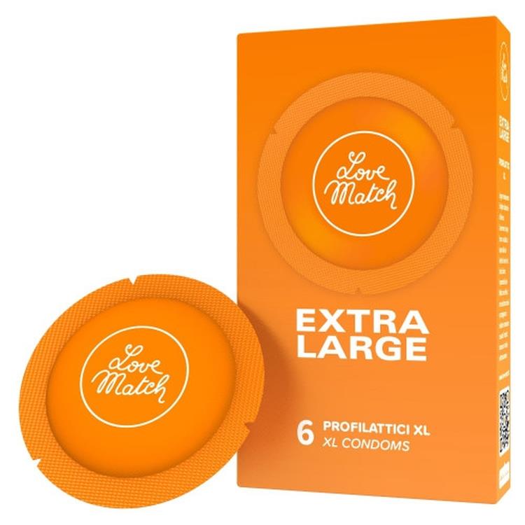 Love Match Extra Large · kondomy větší velikosti (6 ks)
