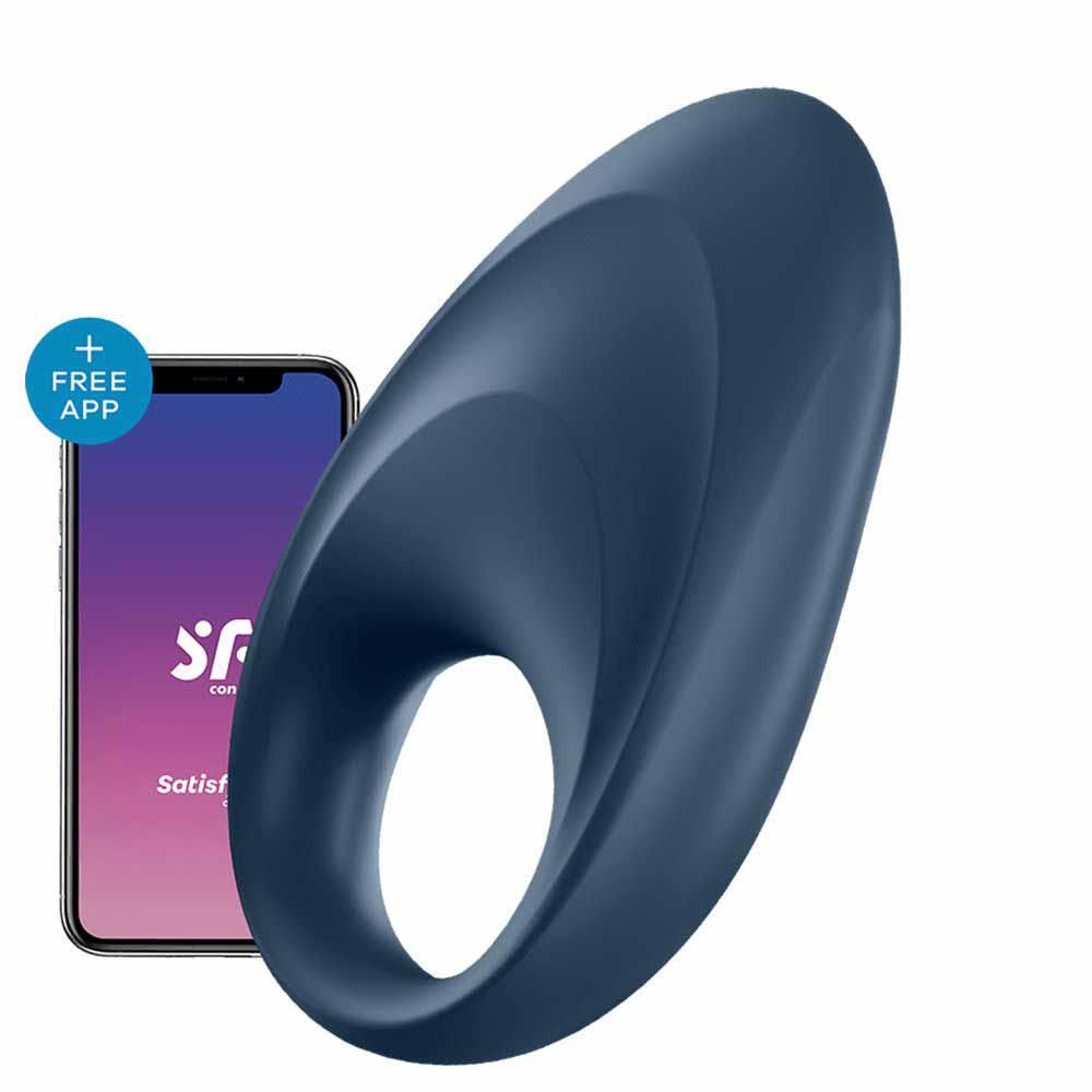 Satisfyer Mighty One Black · vibrační erekční kroužek pro páry