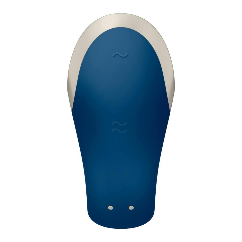 Satisfyer Double Love · párový vibrátor s dálkovým ovladačem · modrý