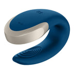 Satisfyer Double Love · párový vibrátor s dálkovým ovladačem · modrý