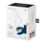 Satisfyer Double Love · párový vibrátor s dálkovým ovladačem · modrý