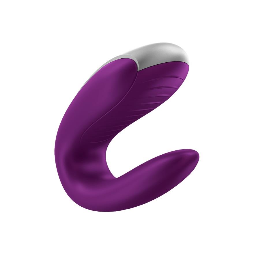 Satisfyer Double Fun · vibrátor pro páry s ovládáním přes aplikaci, fialová