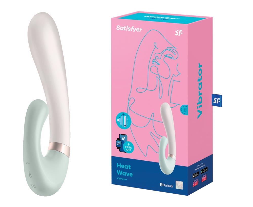 Satisfyer Heat Wave Connect App · vibrátor na bod G s hřejivou funkcí, mátová