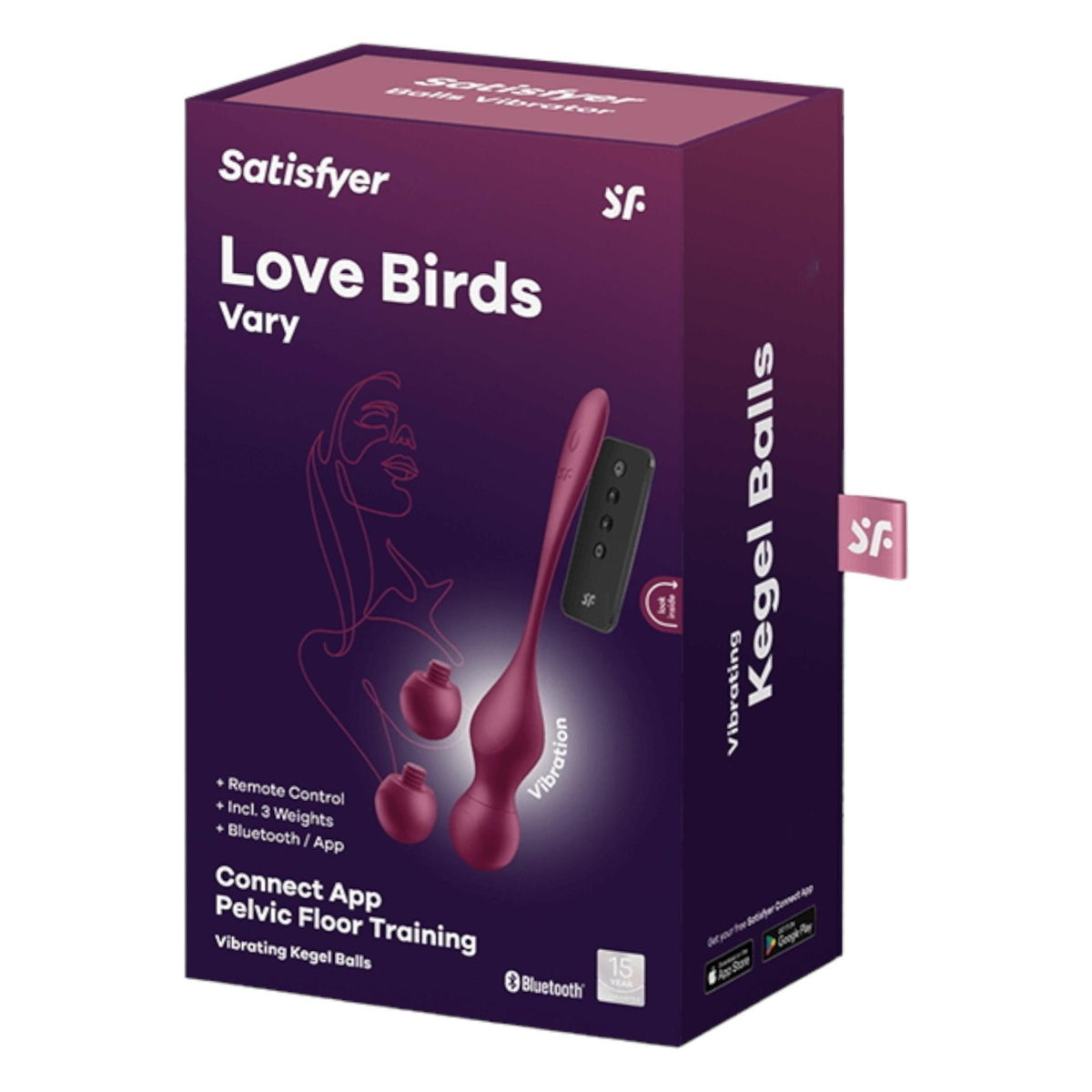 Satisfyer Love Birds Vary · vibrační venušiny kuličky se třemi závažími