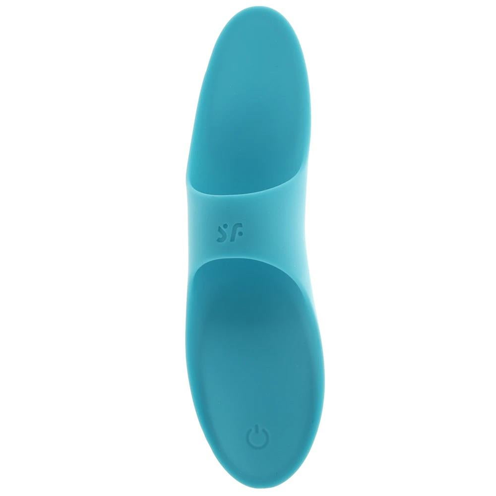 Satisfyer Teaser · vibrátor na prst, světle modrá