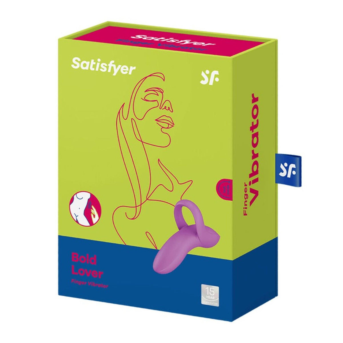 Satisfyer Bold Lover · vibrátor na prst, tmavě růžová