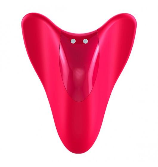 Satisfyer High Fly · vibrátor na prst, červená