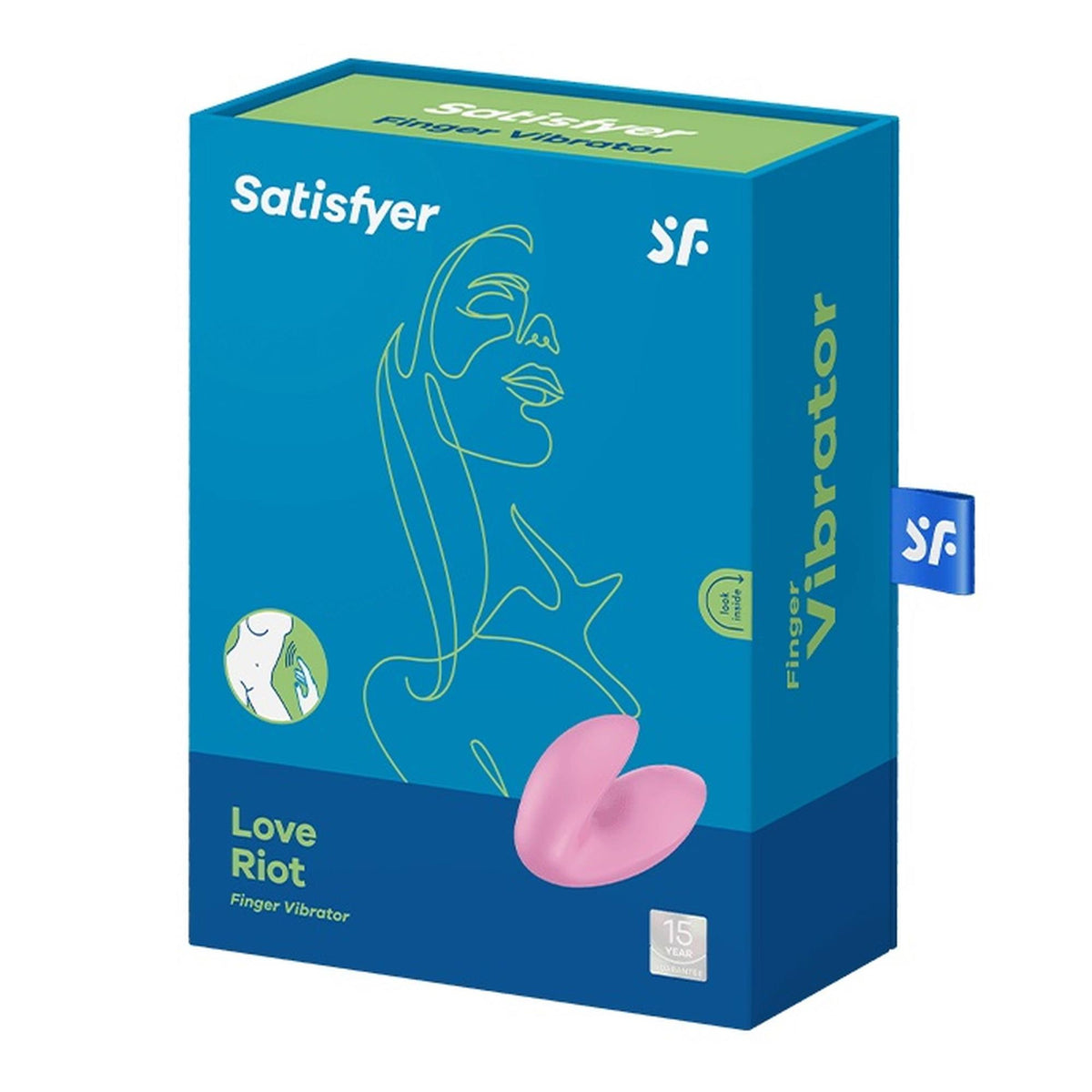 Satisfyer Love Riot · vibrátor na prst · růžová