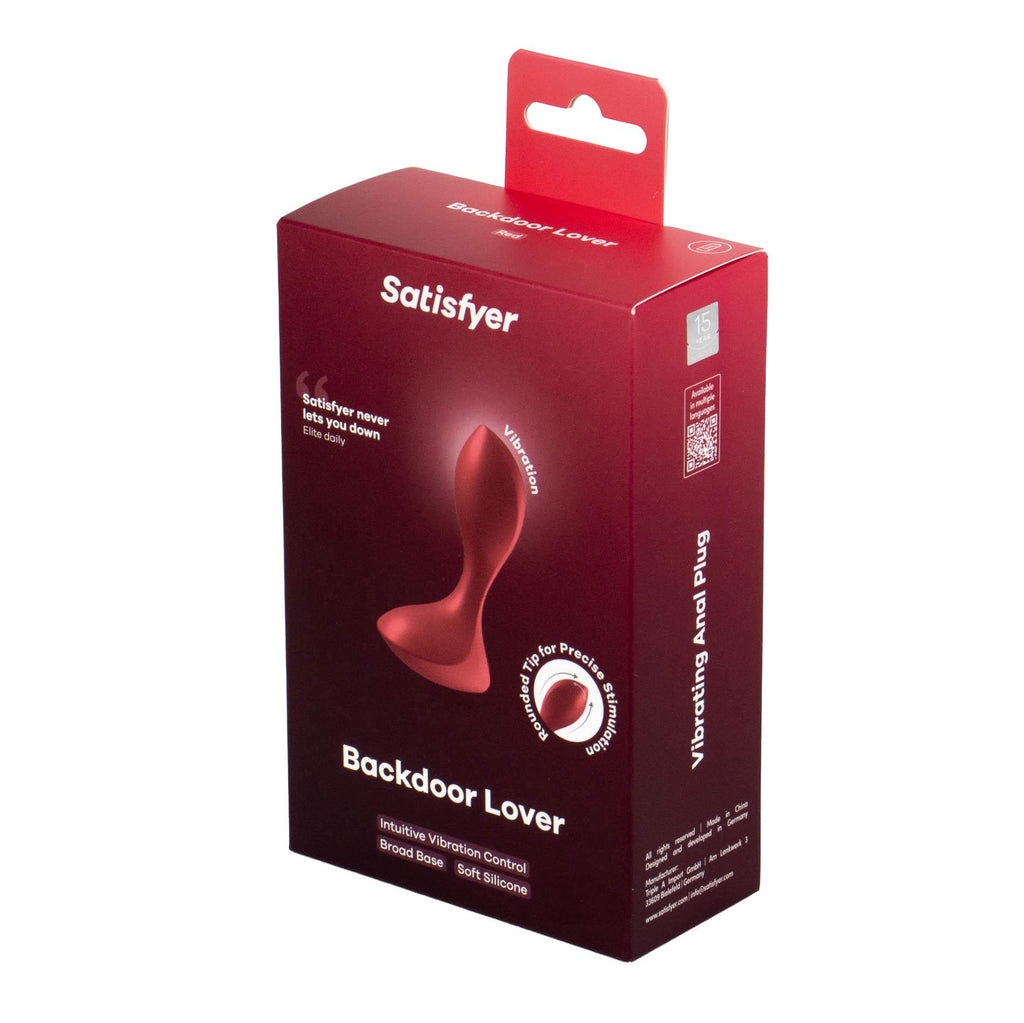 Satisfyer Backdoor Lover · anální vibrační kolík · červená