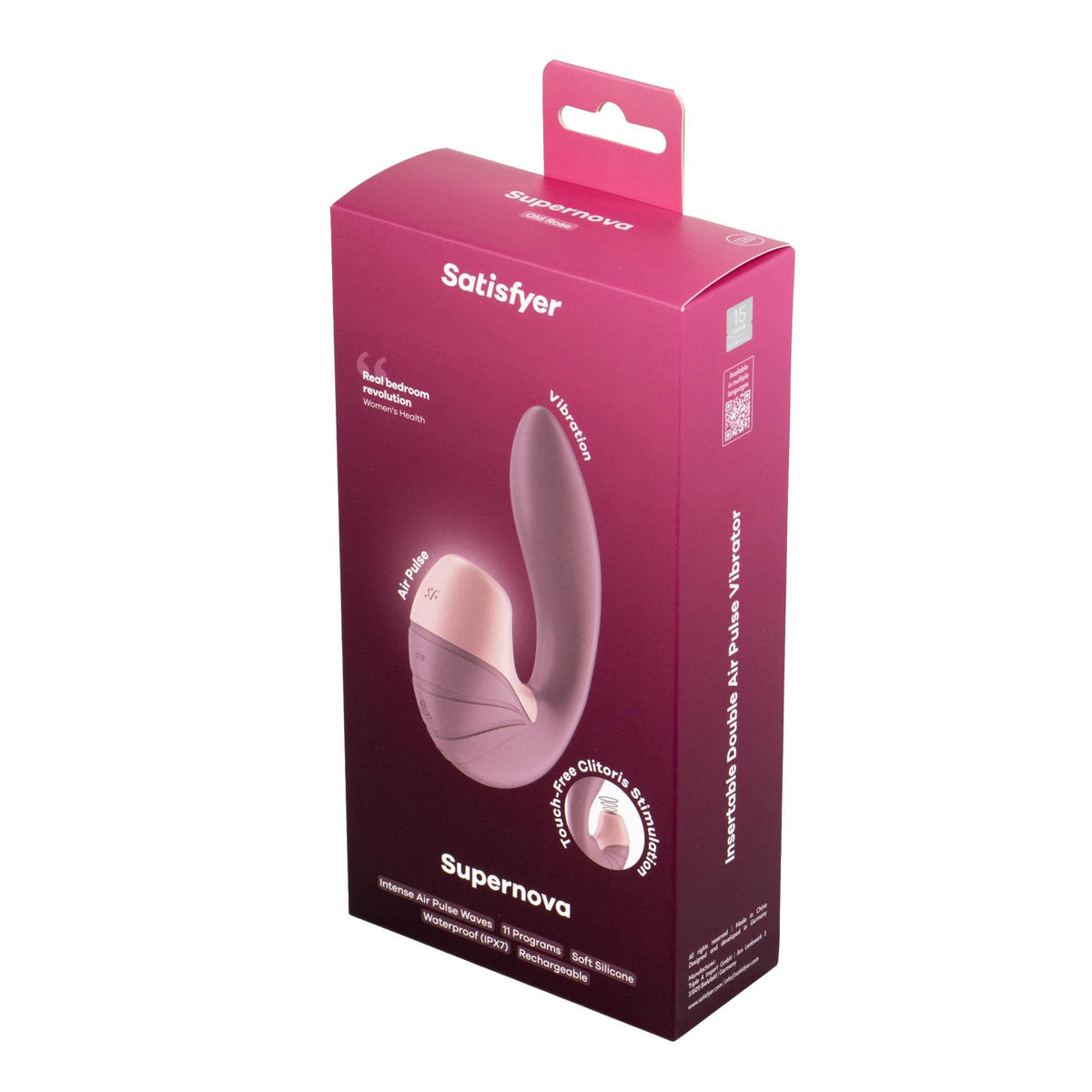 Satisfyer Supernova · stimulátor klitorisu a bodu G, starorůžová
