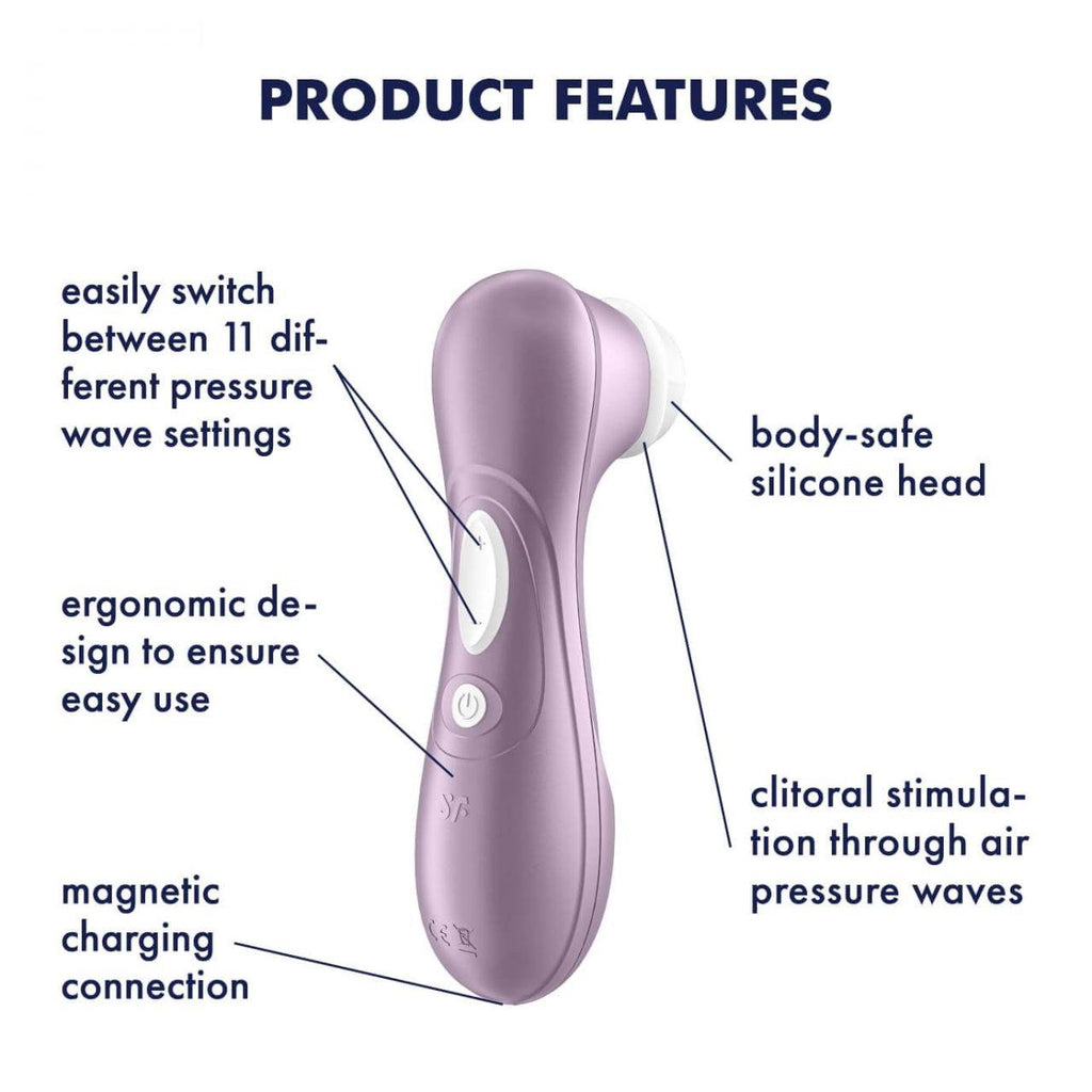 Satisfyer Pro 2 · tlakový stimulátor klitorisu · fialová
