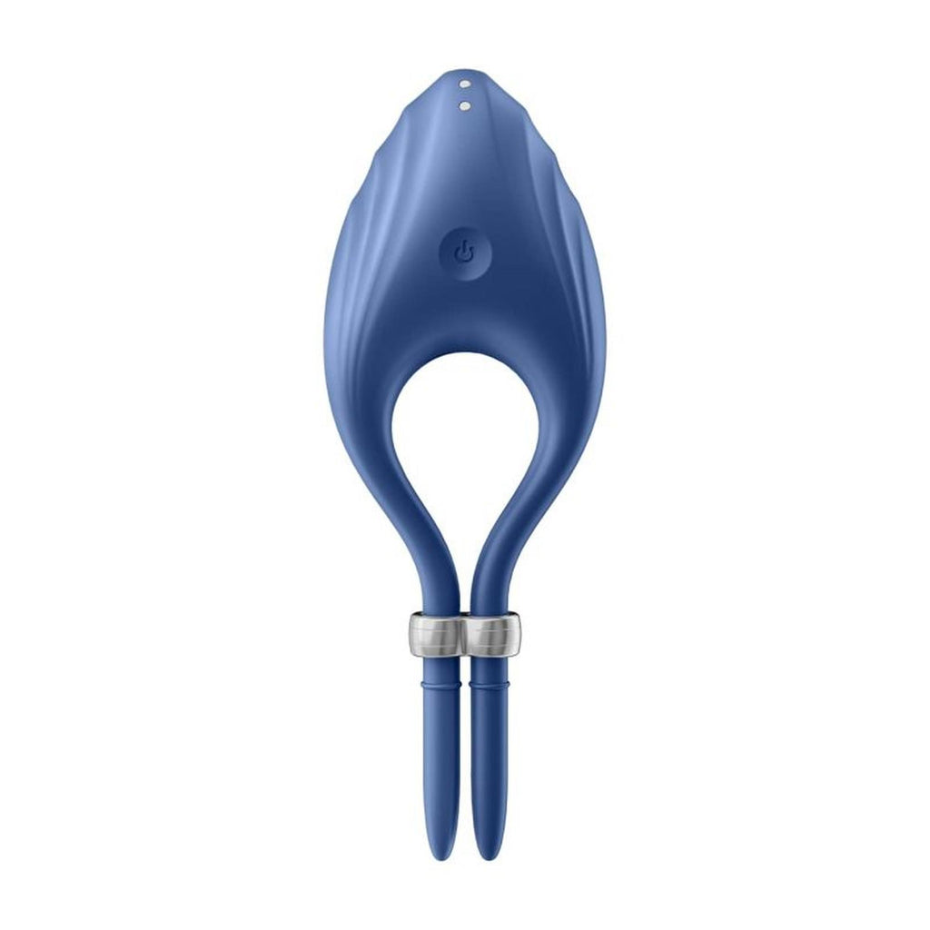 Satisfyer Duelist · vibrační erekční kroužek · modrá