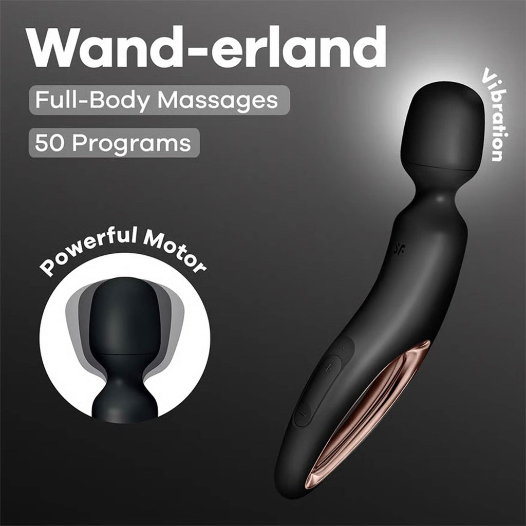 Satisfyer Wand-erland · masážní hlavice XXL · černá