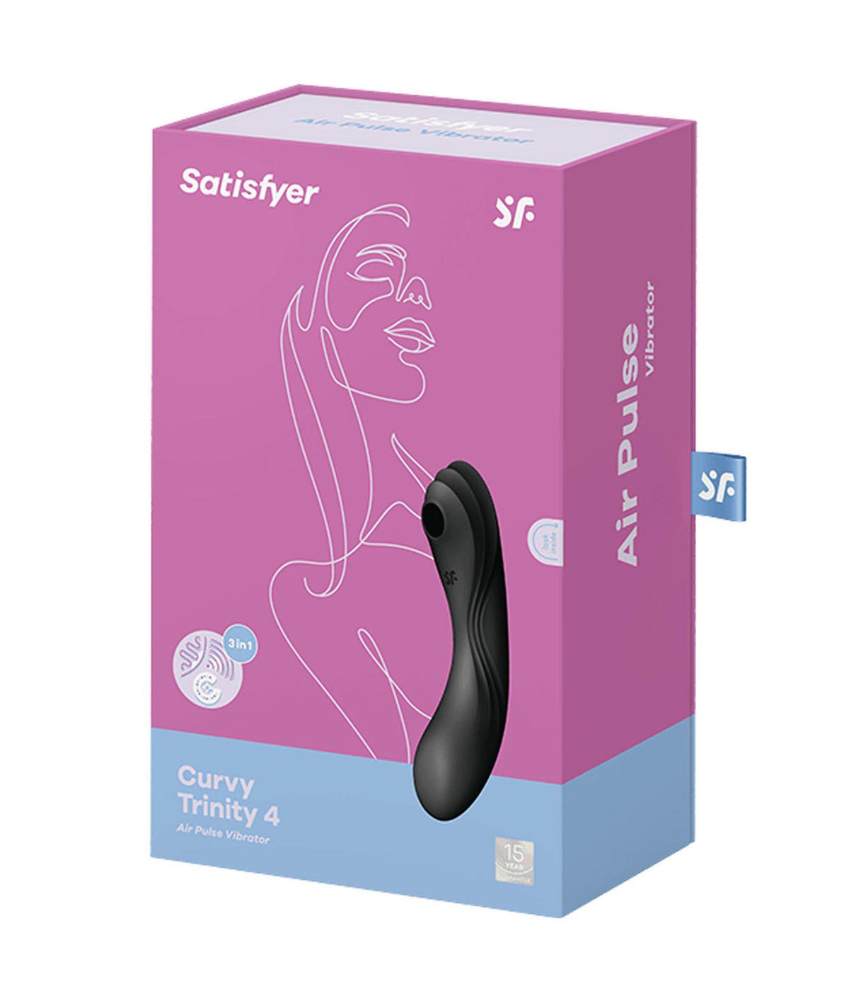 Satisfyer Curvy Trinity 4 · trojmotorový vibrátor s tlakovými vlnami