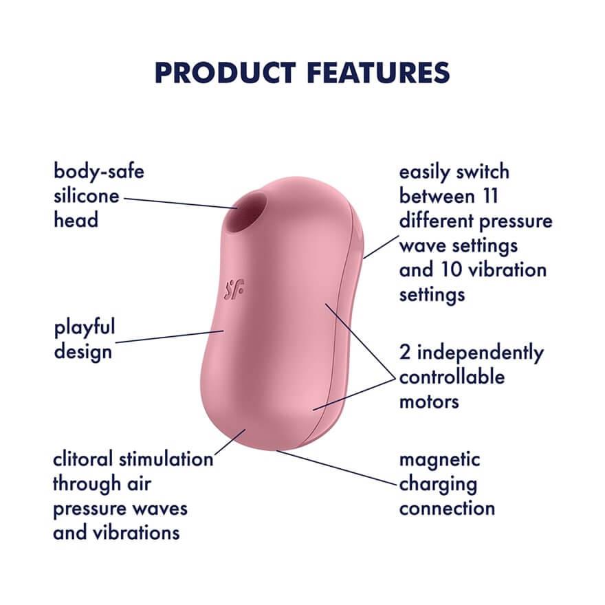 Satisfyer Cotton Candy · tlakový stimulátor klitorisu s vibracemi