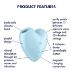 Satisfyer Cutie Heart · stimulátor klitorisu · modrá
