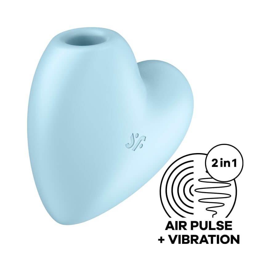 Satisfyer Cutie Heart · stimulátor klitorisu · modrá