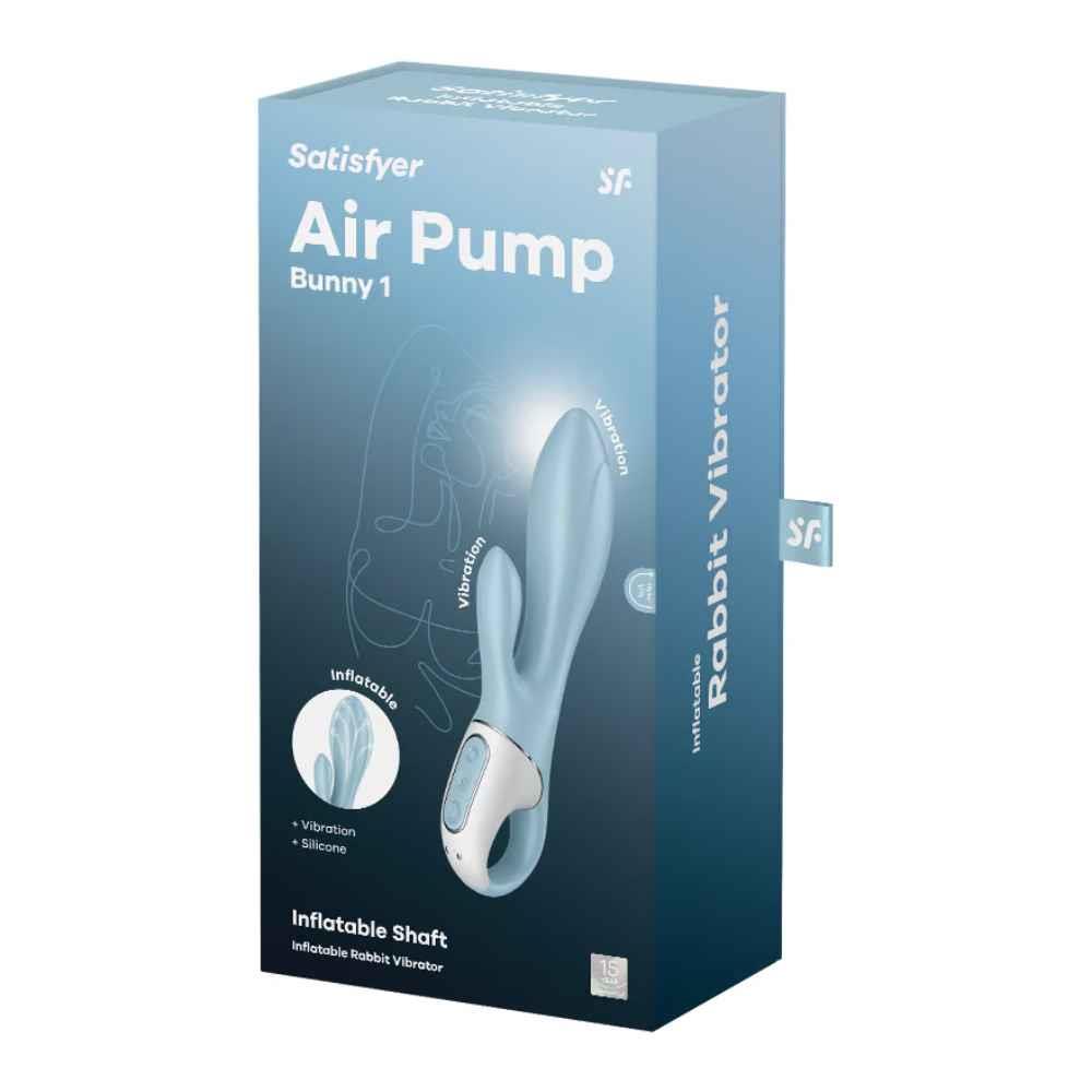 Satisfyer Air Pump Bunny 1 · rabbit vibrátor s nafukovacím dříkem
