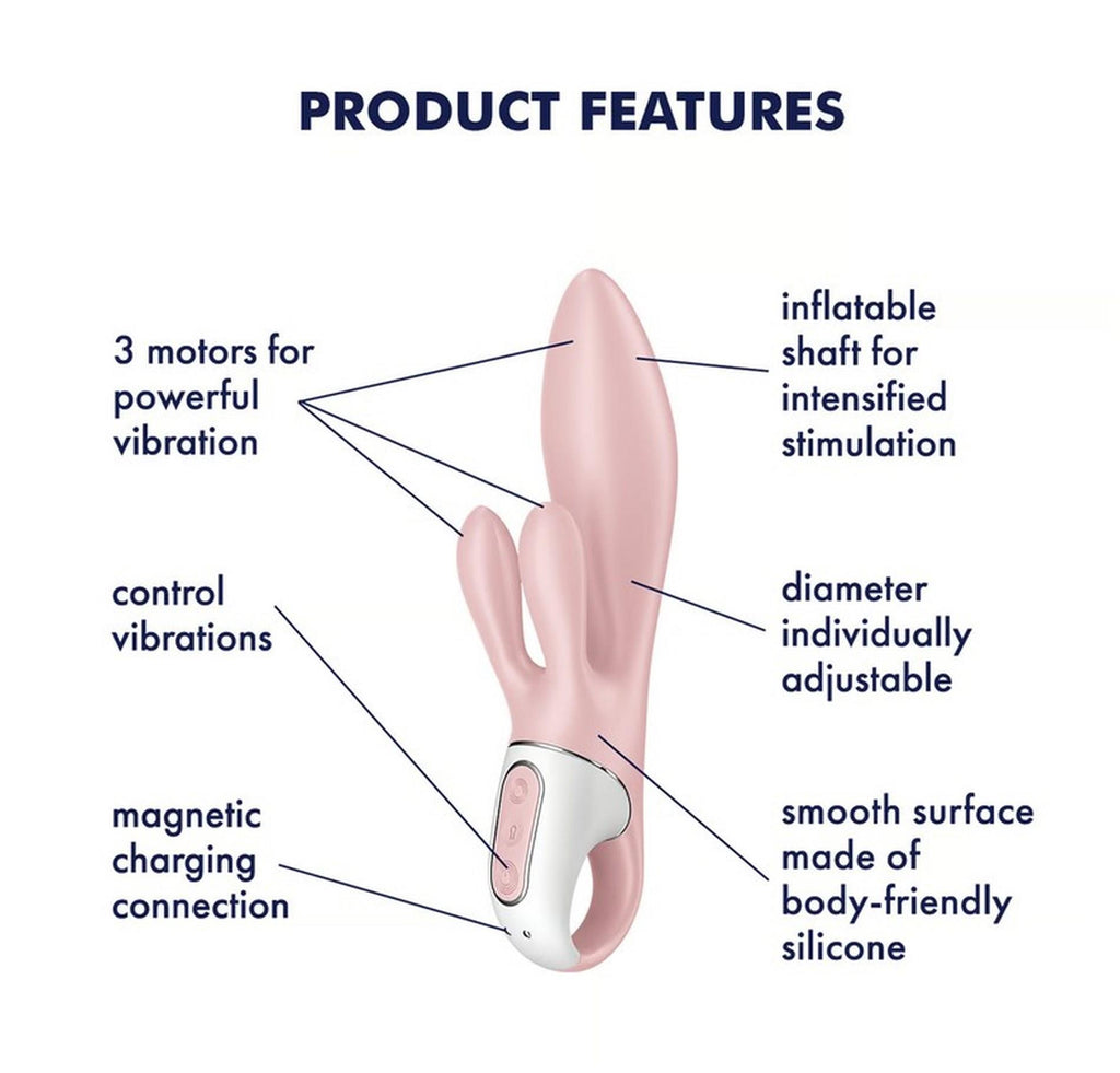 Satisfyer Air Pump Bunny 3 · rabbit vibrátor s nafukovacím dříkem