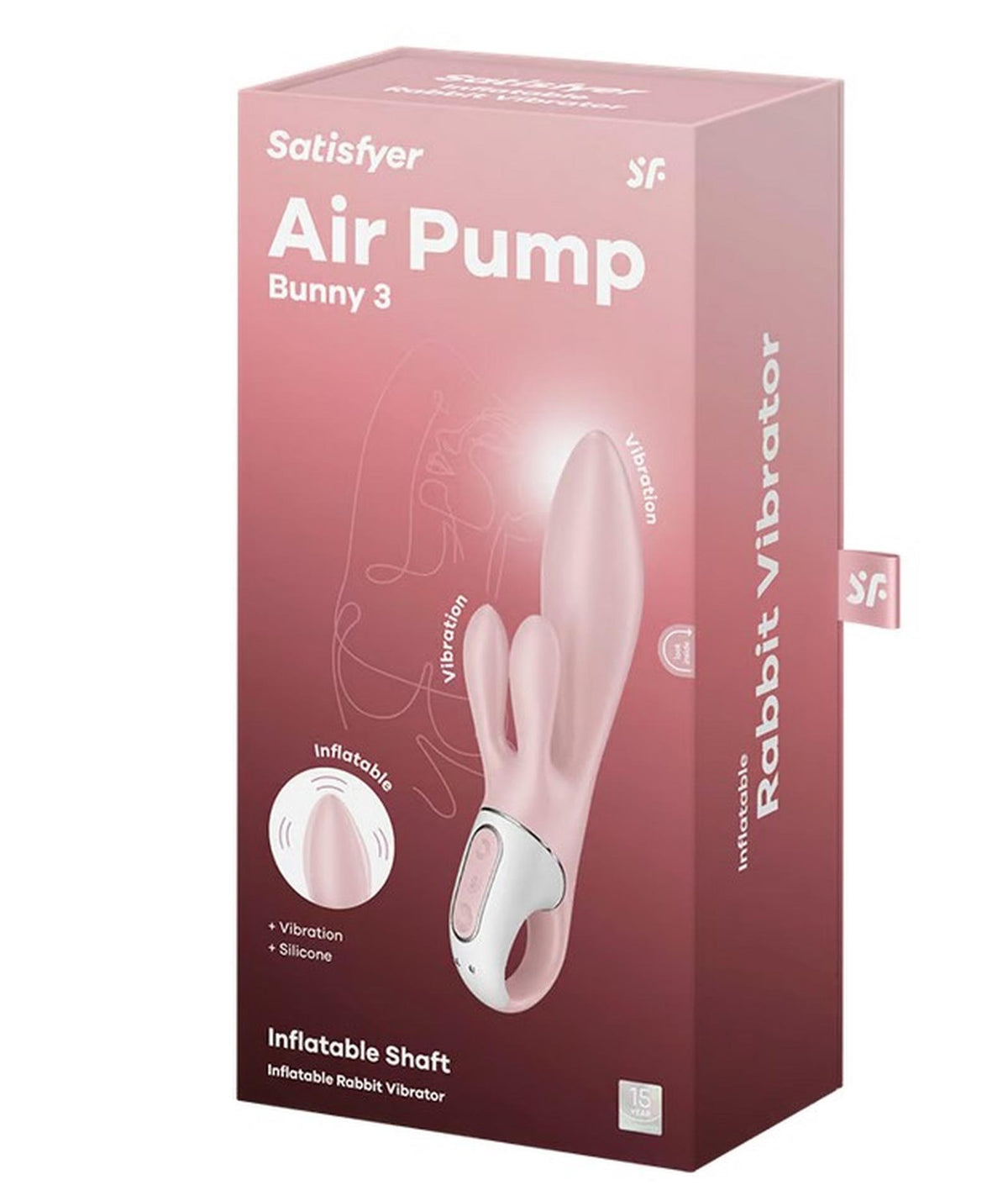 Satisfyer Air Pump Bunny 3 · rabbit vibrátor s nafukovacím dříkem