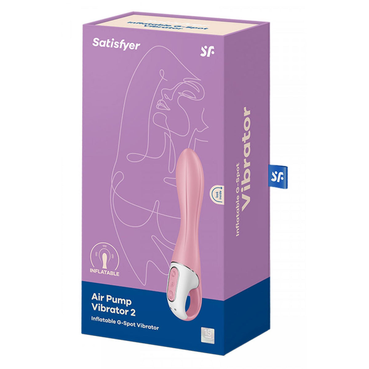 Satisfyer Air Pump Vibrator 2 · nafukovací vibrátor na bod G i anál