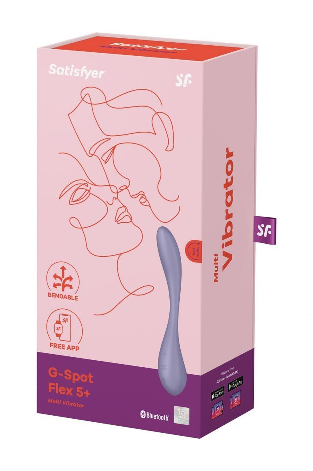 Satisfyer G-Spot Flex 5+ · ohebný vibrátor na bod G s aplikací