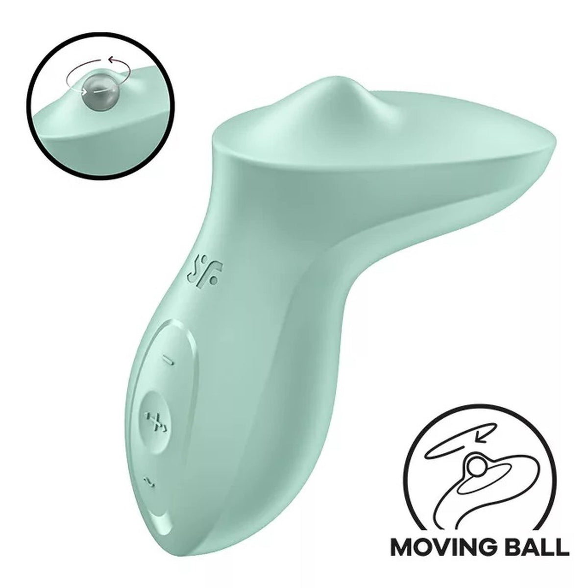 Satisfyer Exciterrr · lay-on vibrátor s rotující kuličkou