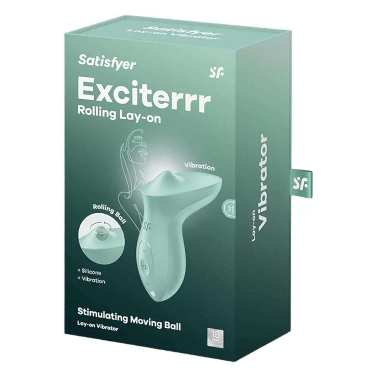 Satisfyer Exciterrr · lay-on vibrátor s rotující kuličkou