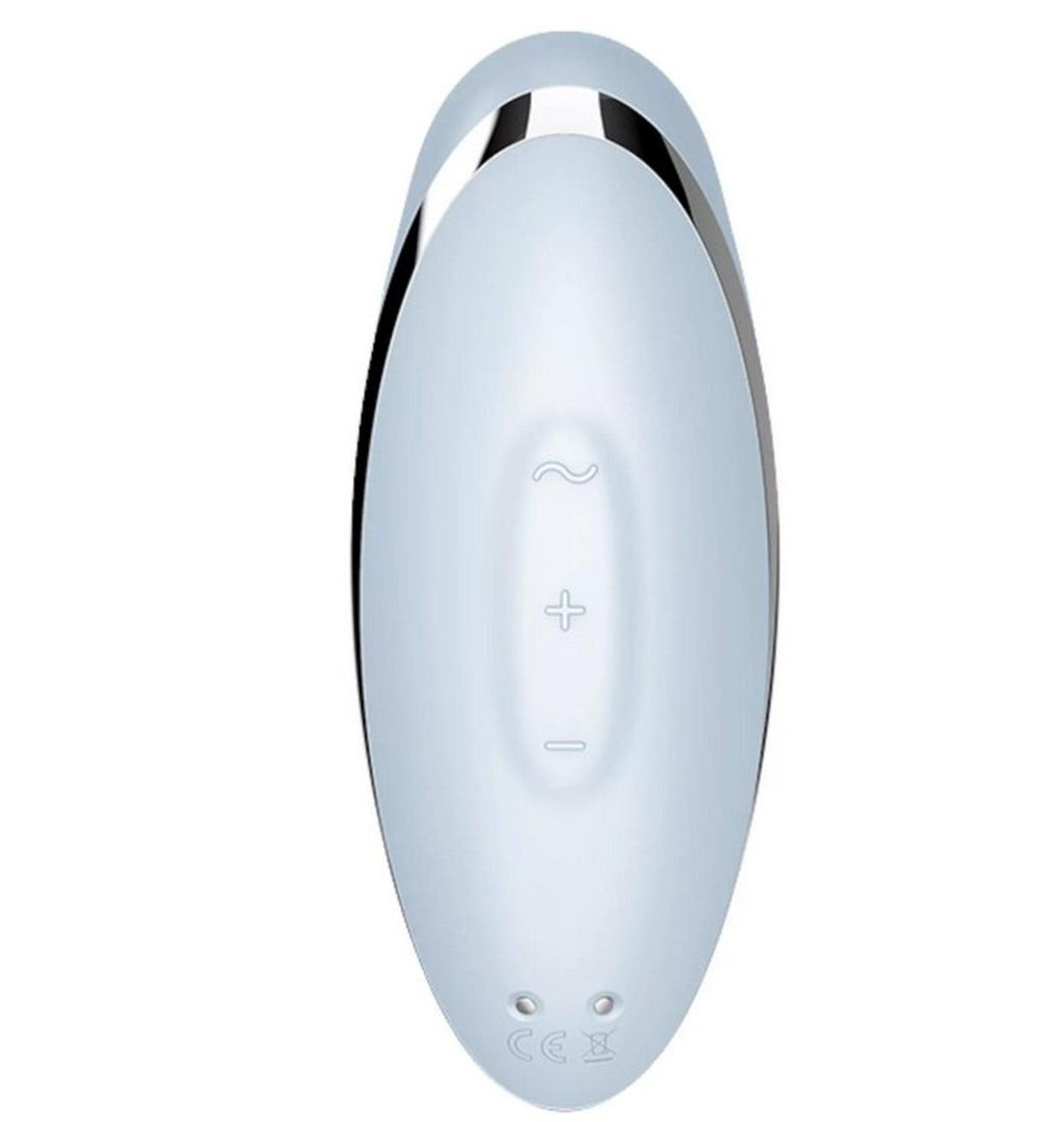 Satisfyer Tap & Climax 2 · vibrační stimulátor klitorisu s poklepem · modrý