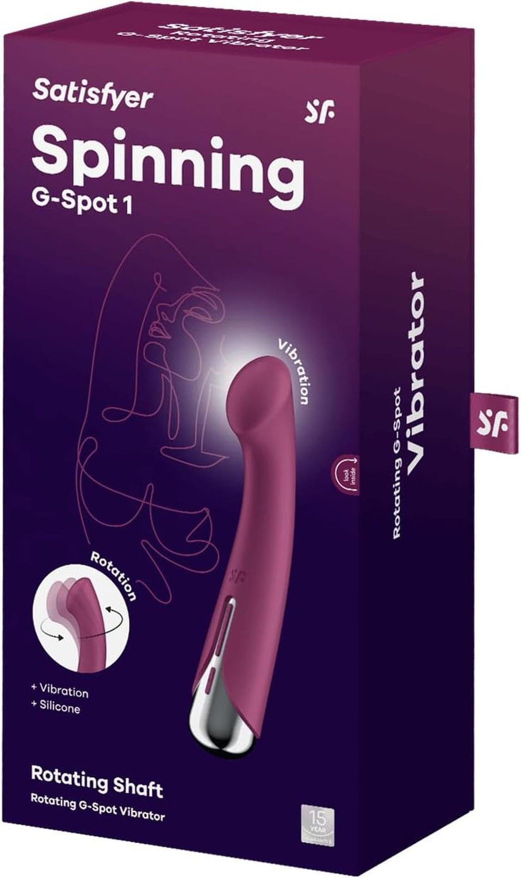 Satisfyer Spinning G-Spot 1 · rotační vibrátor na bod G, červená