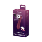 Satisfyer Pro 2 Generation 3 Connect App · tlakový stimulátor klitorisu, vínově červená