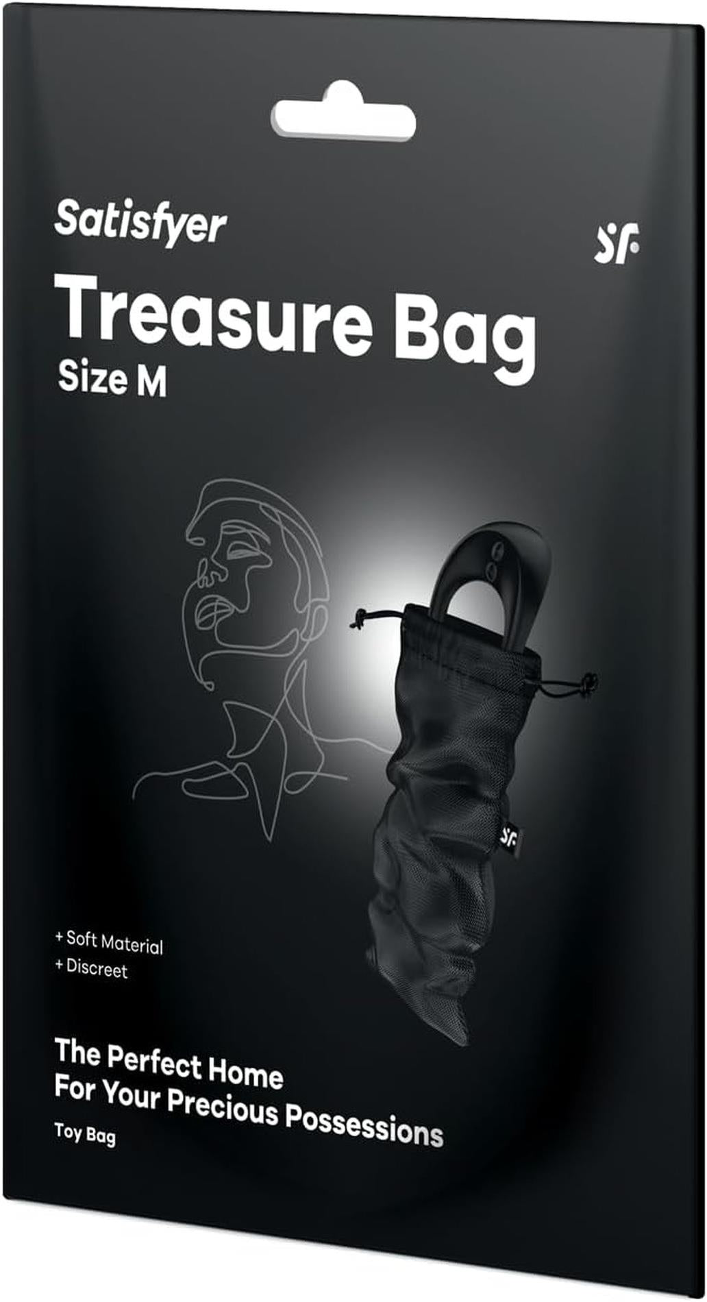 Satisfyer Treasure Bag M · úložné pouzdro na erotické pomůcky