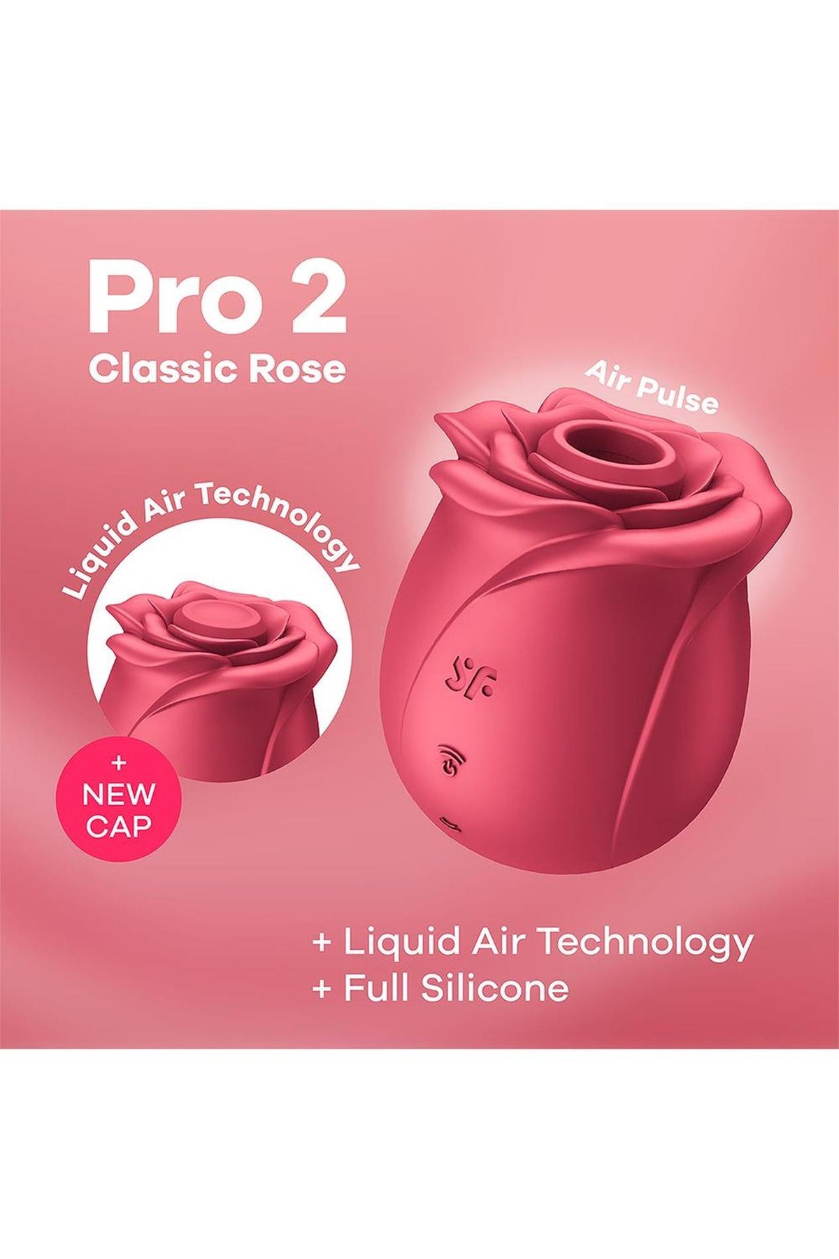 Satisfyer Pro 2 Classic Rose · stimulátor klitorisu s tlakovými vlnami