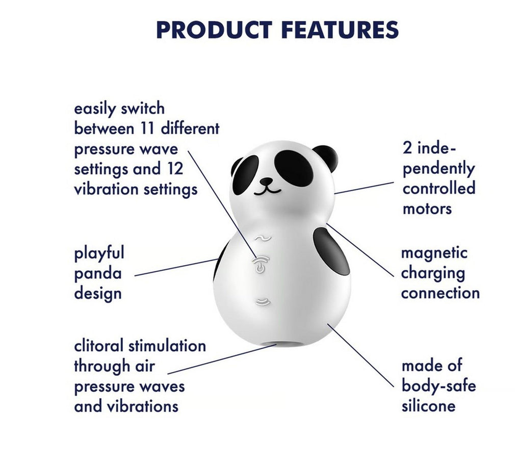Satisfyer Pocket Panda · stimulátor klitorisu s tlakovými vlnami