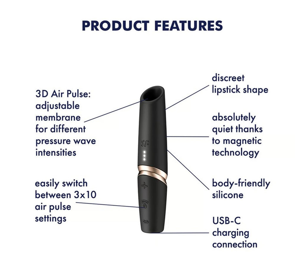 Satisfyer Perfect Kiss · tlakový stimulátor klitorisu ve tvaru rtěnky