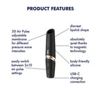 Satisfyer Perfect Kiss · tlakový stimulátor klitorisu ve tvaru rtěnky