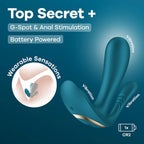 Satisfyer Top Secret+ · nositelný duální vibrátor na baterie