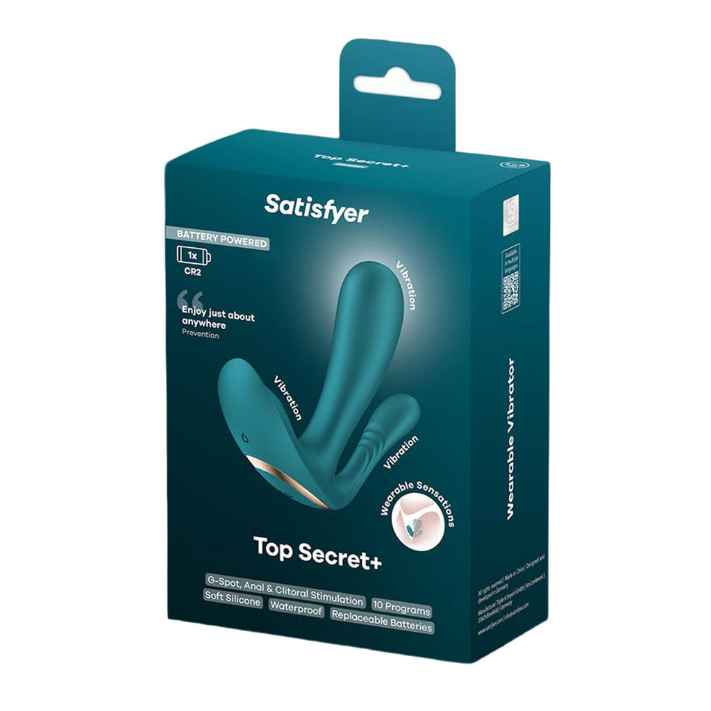 Satisfyer Top Secret+ · nositelný duální vibrátor na baterie
