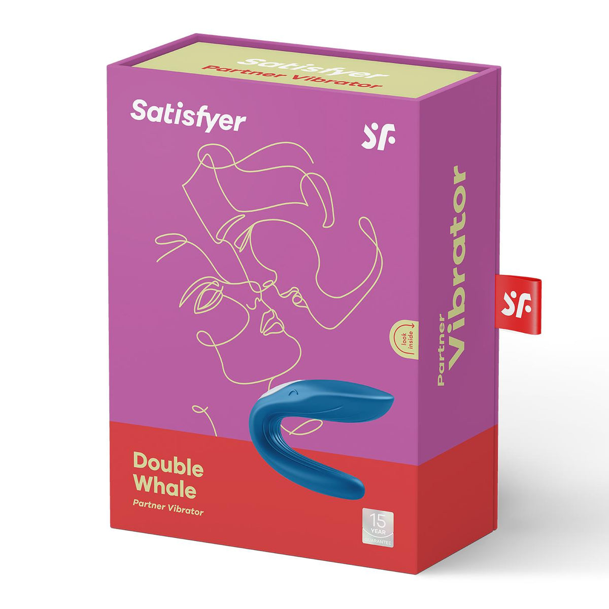 Satisfyer Partner Whale · párový vibrátor ve tvaru U